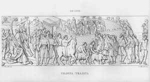 Trajanuksen pylväs, Trajanuksen pylväs (kaiverrus) tekijältä Italian School