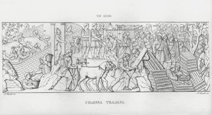Trajanuksen pylväs, Trajanuksen pylväs (kaiverrus) tekijältä Italian School