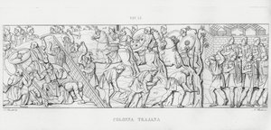 Trajanuksen pylväs, Trajanuksen pylväs (kaiverrus) tekijältä Italian School