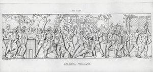 Trajanuksen pylväs, Trajanuksen pylväs (kaiverrus) tekijältä Italian School