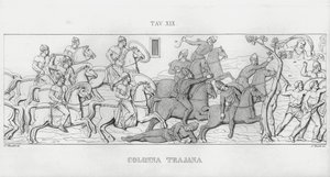 La Colonna Trajana, Trajanuksen pylväs (kaiverrus) tekijältä Italian School
