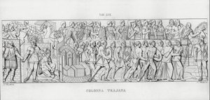 La Colonna Trajana, Trajanuksen pylväs (kaiverrus) tekijältä Italian School