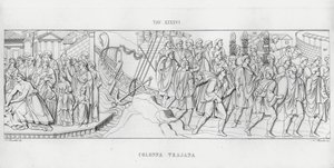 La Colonna Trajana, Trajanuksen pylväs (kaiverrus) tekijältä Italian School