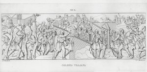 La Colonna Trajana, Trajanuksen pylväs (kaiverrus) tekijältä Italian School