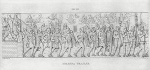 La Colonna Trajana, Trajanuksen pylväs (kaiverrus) tekijältä Italian School