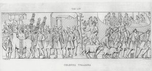 La Colonna Trajana, Trajanuksen pylväs (kaiverrus) tekijältä Italian School