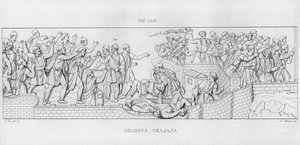 La Colonna Trajana, Trajanuksen pylväs (kaiverrus) tekijältä Italian School
