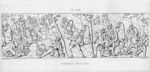 La Colonna Trajana, Trajanuksen pylväs (kaiverrus) tekijältä Italian School
