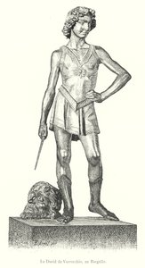 Le David de Verrocchio, au Bargello (kaiverrus) tekijältä Italian School