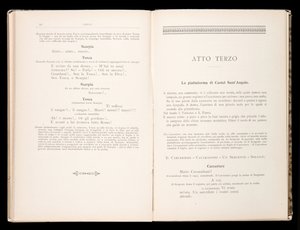 Giacomo Puccinin Toscan libretto, Ricordi Edition, Italia tekijältä Italian School