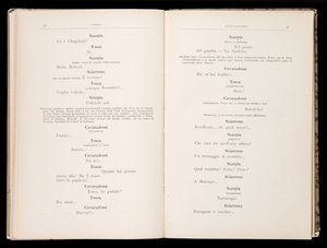 Giacomo Puccinin Toscan libretto, Edition Ricordi, Italia tekijältä Italian School