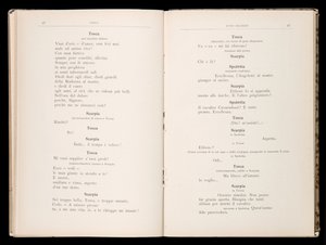Giacomo Puccinin Toscan libretto, Edition Ricordi, Italia tekijältä Italian School