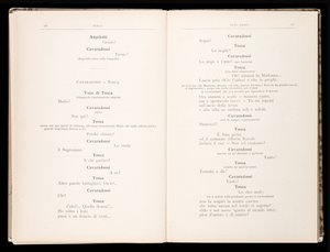 Giacomo Puccinin Toscan libretto, Edition Ricordi, Italia tekijältä Italian School