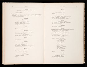 Giacomo Puccinin Toscan libretto, Ricordi Edition, Italia tekijältä Italian School