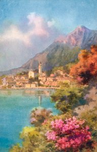 Limone, Gardajärvi, Italia (värilitro) tekijältä Italian School