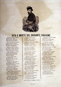Sanoitukset suositusta laulusta Chiavonen ryöstäjistä tekijältä Italian School