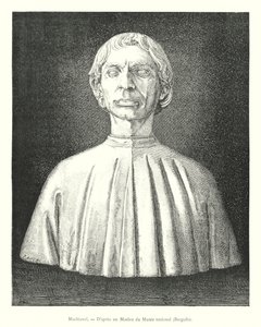 Machiavelli, Kansallismuseon marmorin jälkeen, Bargello (kaiverrus) tekijältä Italian School