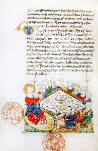 Ms 364 Viimeinen ehtoollinen, Monte Cassinon breviaarista (vellum) tekijältä Italian School