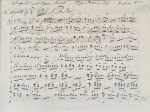 Donizettin Poliuton musiikkimusiikki (muste paperille) tekijältä Italian School