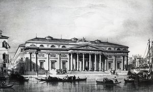 1800-luvun projekti Venetsian kuvataideakatemialle, kaiverrus, Italia 1800-luku tekijältä Italian School