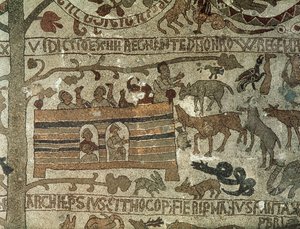Nooan arkki, 1166 (mosaiikki) tekijältä Italian School