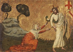 Noli me tangere, 1350-75 tekijältä Italian School