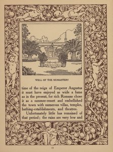 Sivu Taorminan San Domenico Palace -hotellin esitteestä (litografia). tekijältä Italian School
