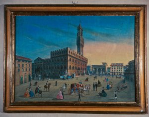Palazzo Vecchio Piazza della Signorialla, Firenzessä tekijältä Italian School