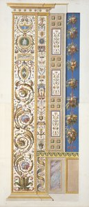 Paneeli Raphael Loggiasta Vatikaanista, Delle Loggie di Rafaele nel Vaticanosta, kaiverrus Giovanni Ottaviani (n. 1735-1808), julkaistu n. 1772-77 (käsinvärinen kaiverrus) tekijältä Italian School