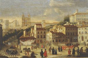 Piazza di Spagna ja Trinita dei Monti tekijältä Italian School