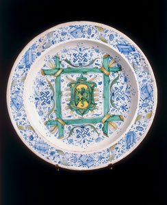 Lautas Rampant Lionin kanssa, Cafaggiolo-valmistaja tekijältä Italian School