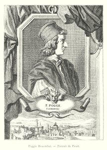 Poggio Bracciolini, Portrait de Picart (kaiverrus) tekijältä Italian School