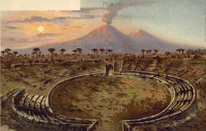 Pompei, Italia, amfiteatteri (värilitra) tekijältä Italian School
