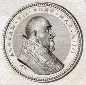 Paavi Aleksanteri VII. (kaiverrus tekijältä Italian School