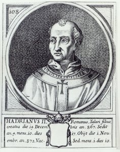 Paavi Hadrianus II tekijältä Italian School