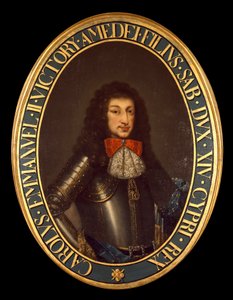 Carlo Emanuele II:n (1634-1675) muotokuva (Charles Emmanuel of Savoy) Anonyymi maalaus. 1600-luvun Brescia, yksityinen kokoelma - Charles Emmanuel II:n (Carlo Emanuele II) (1634-1675), Savoyn herttuan muotokuva. Anonyymi maalaus 1600-luvulta. Yksityinen yh tekijältä Italian School