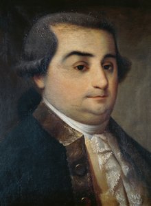 Cesare Beccaria (1738-1794), italialaisen juristin, filosofin ja poliitikon muotokuva tuntemattoman langobarditaiteilijan maalaus tekijältä Italian School