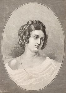 Costanza Montin (1792-1840), italialaisen runoilijan muotokuva, Centenarin kaiverrus L