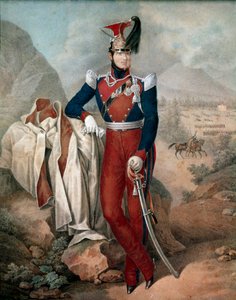 Kahden Sisilian kuninkaan Ferdinand II (Ferdinando Carlo) (1810-1859) muotokuva Anonyymi akvarelli. 1800-luvun Museo Nazionale di San Martino Napoli tekijältä Italian School