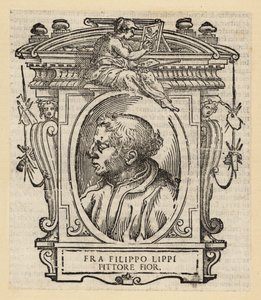 Filippo Lippin muotokuva, italialainen taidemaalari Firenzestä Quattrocentosta (1400-luku), noin 1406-1469 tekijältä Italian School