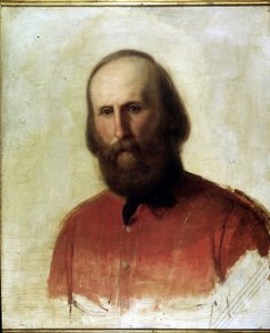 Garibaldin muotokuva. Risorgimenton museo. Milano tekijältä Italian School