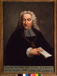 Italian säveltäjän Giacomo Pertin (1661-1756) muotokuva tekijältä Italian School