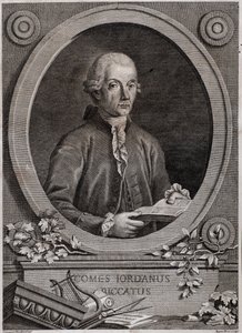Giordano (Jordan) Riccatin (1709-1790) muotokuva fyysikko, matemaatikko ja musiikkiteoreetikko tekijältä Italian School