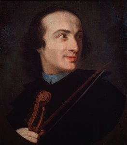 Giuseppe Tartinin (1692-1770) muotokuva italialainen viulisti ja säveltäjä. tekijältä Italian School