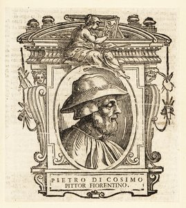 Muotokuva Piero di Cosimosta, joka tunnetaan myös nimellä Piero di Lorenzo, italialainen renessanssin taidemaalari Firenzestä tekijältä Italian School