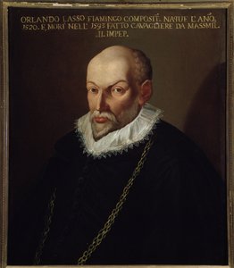 Flanderin säveltäjän Roland de Lassuksen (1532-1594) muotokuva tekijältä Italian School
