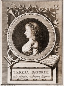 Teresa Saporitin muotokuva tekijältä Italian School