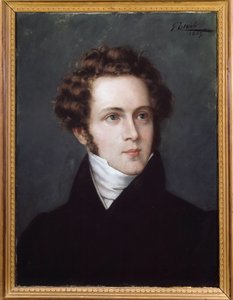 Italian säveltäjän Vincenzo Bellinin (1801-1835) muotokuva tekijältä Italian School