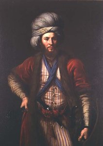 Unkarilaisen soturin muotokuva, Firenzen koulu, n. 1650 tekijältä Italian School