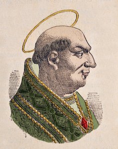 Paavi Agapet Ierin muotokuva (Agapet tai Agapetus tai Agapetus I) (535-536) tekijältä Italian School